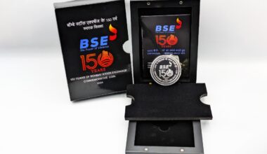 Commemorative coin released on the occasion of BSE's 150 anniversary