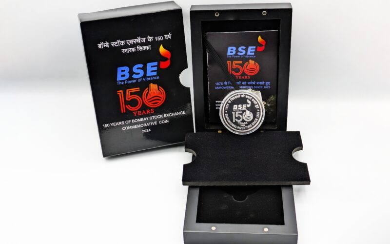 Commemorative coin released on the occasion of BSE's 150 anniversary